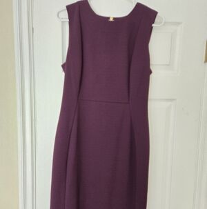 Calvin Klein Rich Purple Dress with Zipper